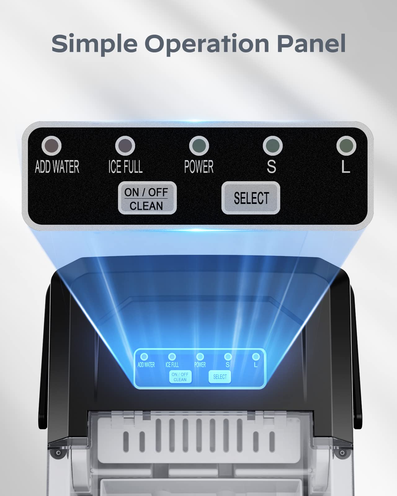 Eiswürfelmaschine Tragbar & Selbstreinigend – Mini Ice Maker mit Griff & Korb, 9 Eiswürfel in 6 Min., bis 12 kg pro Tag ✅