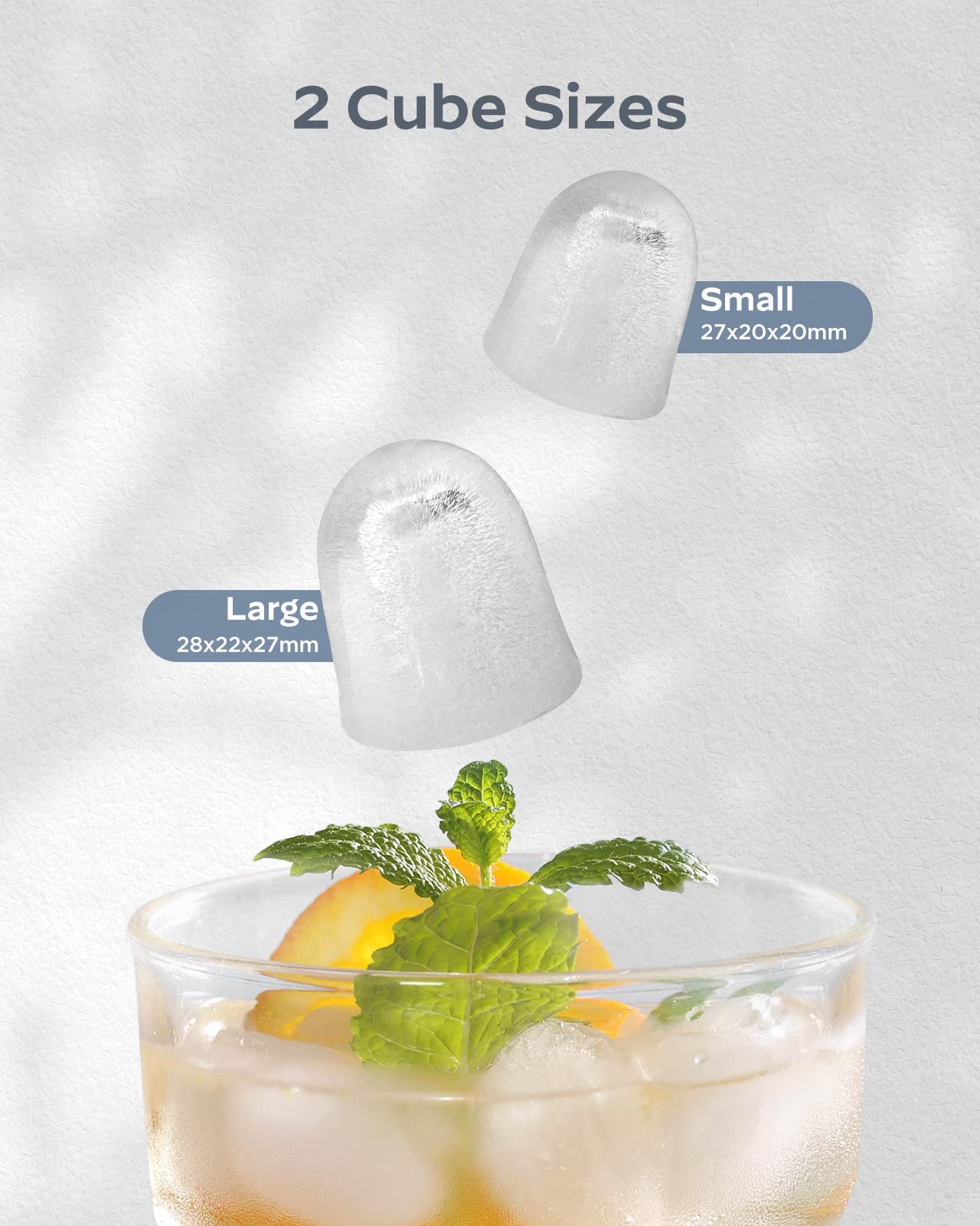Eiswürfelmaschine Tragbar & Selbstreinigend – Mini Ice Maker mit Griff & Korb, 9 Eiswürfel in 6 Min., bis 12 kg pro Tag ✅